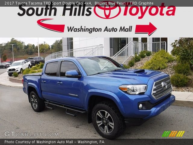 2017 Toyota Tacoma TRD Sport Double Cab 4x4 in Blazing Blue Pearl