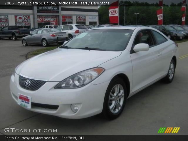 2006 Toyota Solara SE Coupe in Arctic Frost Pearl