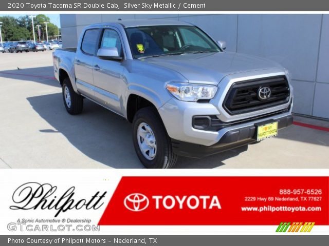 2020 Toyota Tacoma SR Double Cab in Silver Sky Metallic