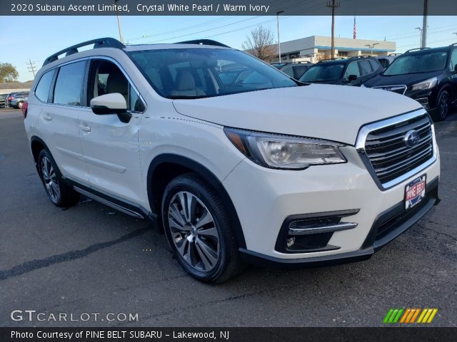 2020 Subaru Ascent Limited in Crystal White Pearl