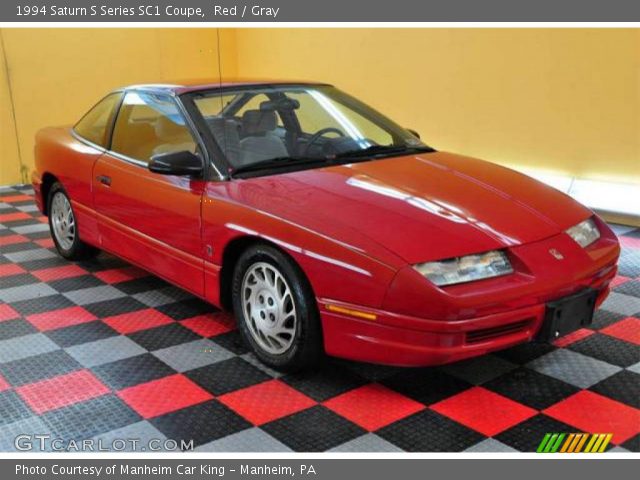 1994 Saturn S Series SC1 Coupe in Red