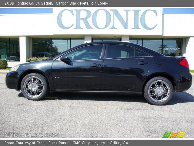 2009 Pontiac G6 V6 Sedan in Carbon Black Metallic