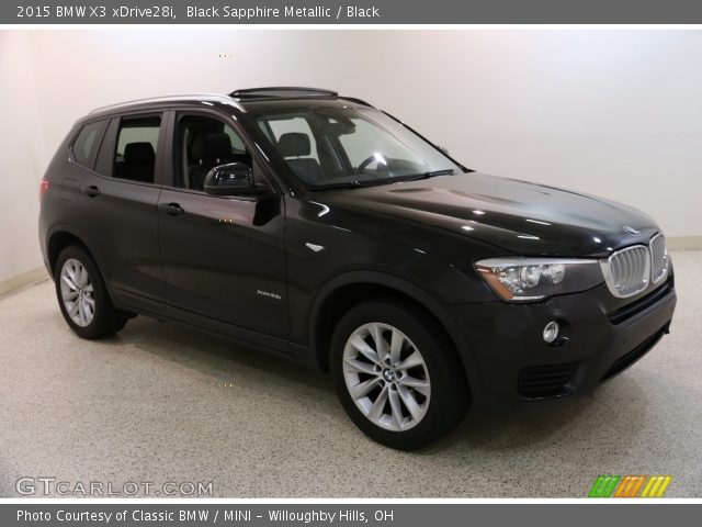 2015 BMW X3 xDrive28i in Black Sapphire Metallic