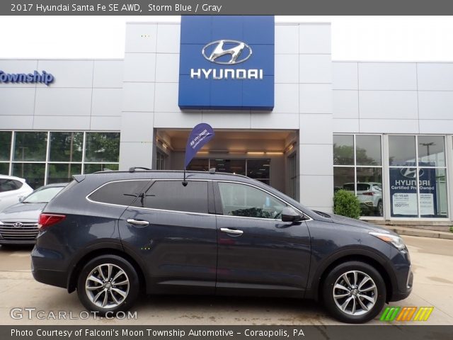 2017 Hyundai Santa Fe SE AWD in Storm Blue