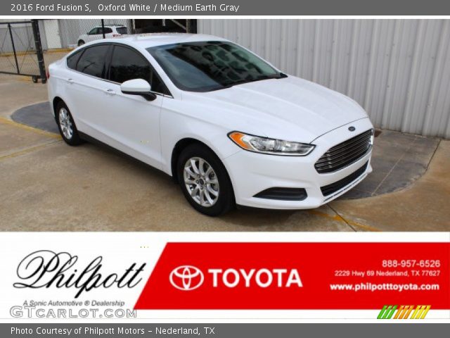 2016 Ford Fusion S in Oxford White