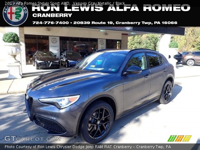 2019 Alfa Romeo Stelvio Sport AWD in Vesuvio Gray Metallic