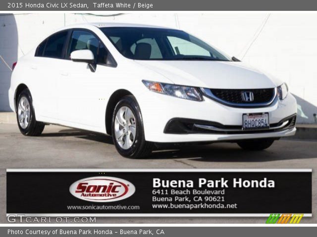 2015 Honda Civic LX Sedan in Taffeta White