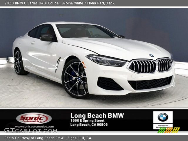 2020 BMW 8 Series 840i Coupe in Alpine White