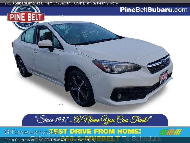 2020 Subaru Impreza Premium Sedan in Crystal White Pearl