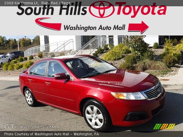 2009 Kia Optima LX in Ruby Red