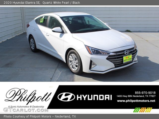 2020 Hyundai Elantra SE in Quartz White Pearl