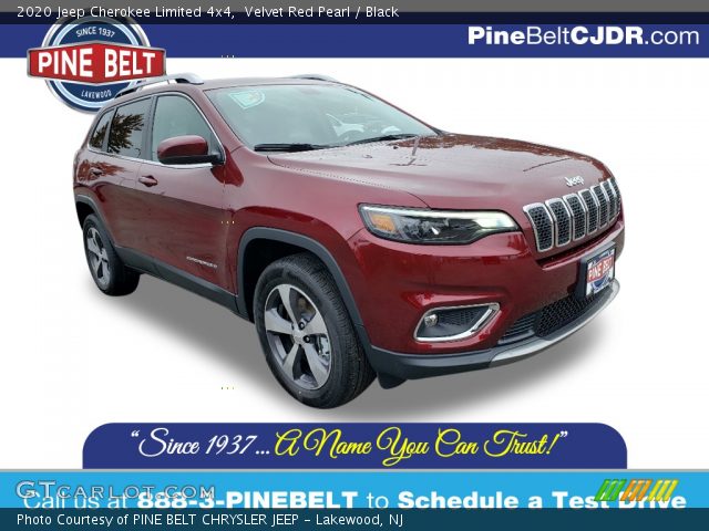 2020 Jeep Cherokee Limited 4x4 in Velvet Red Pearl