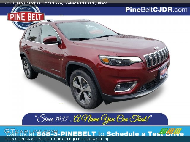 2020 Jeep Cherokee Limited 4x4 in Velvet Red Pearl