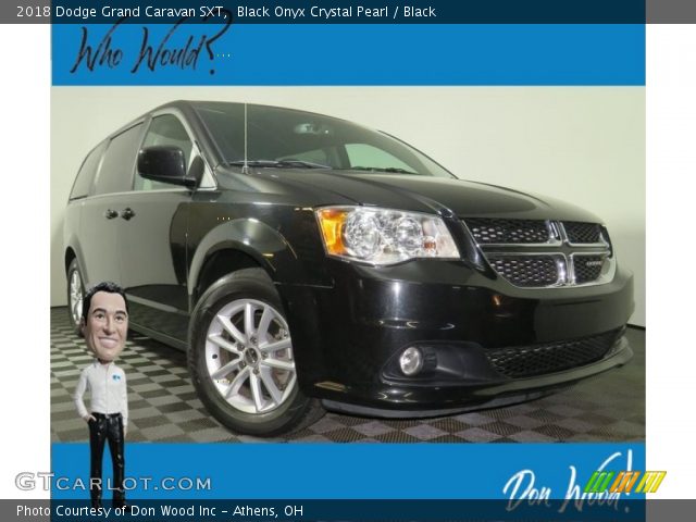 2018 Dodge Grand Caravan SXT in Black Onyx Crystal Pearl