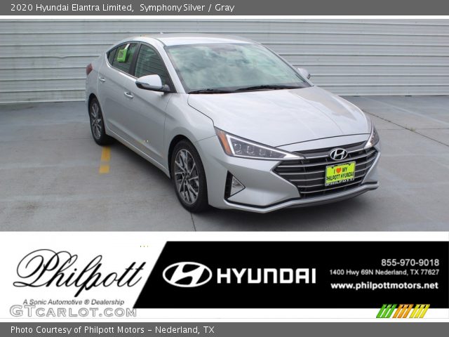 2020 Hyundai Elantra Limited in Symphony Silver