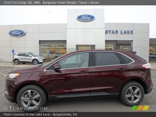 2020 Ford Edge SEL AWD in Burgundy Velvet Metallic Tinted