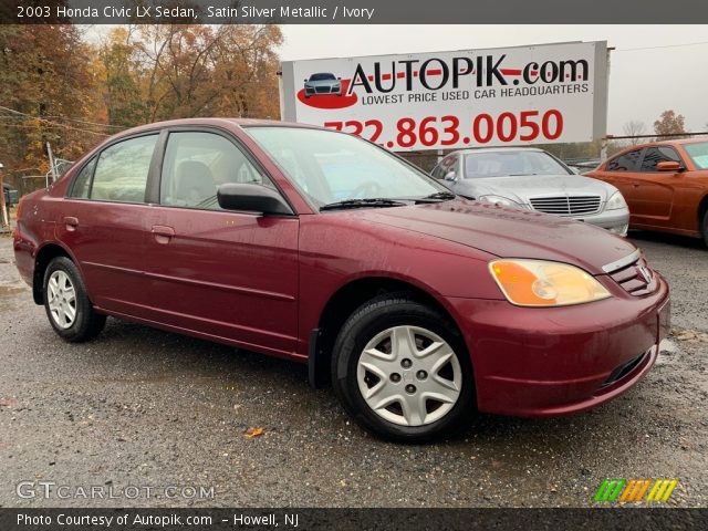 2003 Honda Civic LX Sedan in Satin Silver Metallic