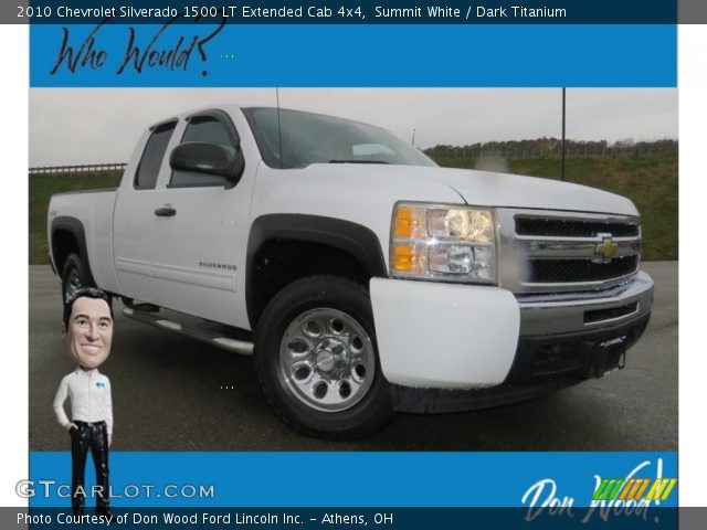 2010 Chevrolet Silverado 1500 LT Extended Cab 4x4 in Summit White