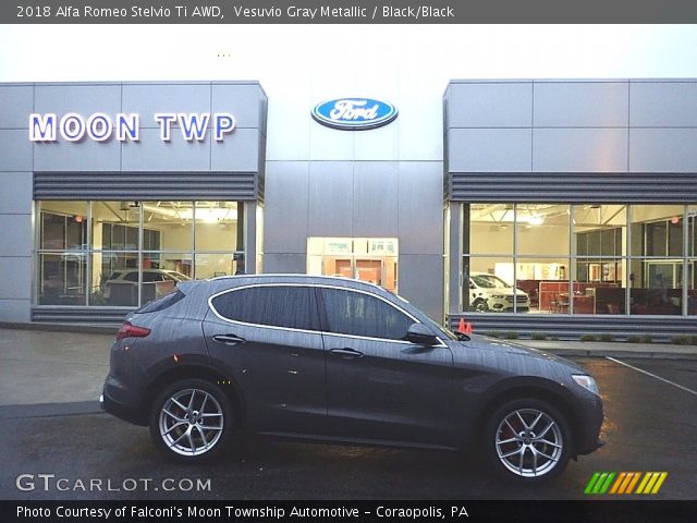 2018 Alfa Romeo Stelvio Ti AWD in Vesuvio Gray Metallic