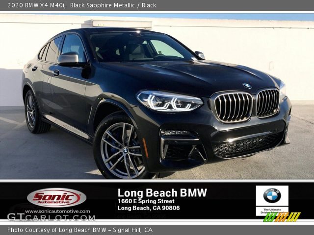 2020 BMW X4 M40i in Black Sapphire Metallic