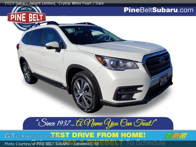 2020 Subaru Ascent Limited in Crystal White Pearl