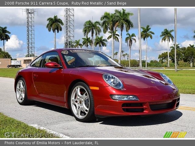 2008 Porsche 911 Carrera S Coupe in Ruby Red Metallic