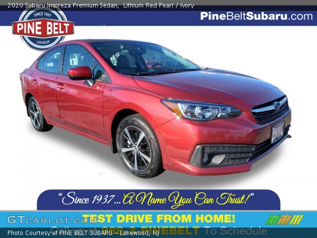 2020 Subaru Impreza Premium Sedan in Lithium Red Pearl