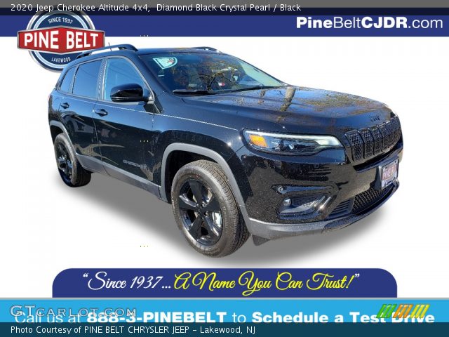 2020 Jeep Cherokee Altitude 4x4 in Diamond Black Crystal Pearl
