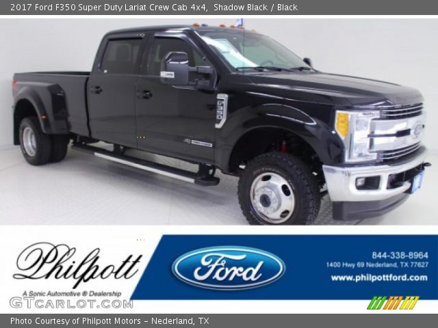 2017 Ford F350 Super Duty Lariat Crew Cab 4x4 in Shadow Black