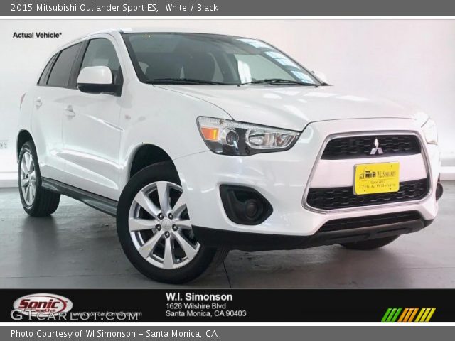 2015 Mitsubishi Outlander Sport ES in White