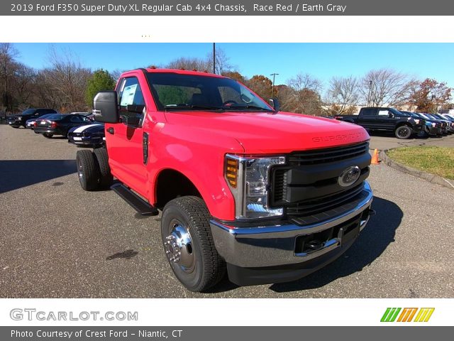 2019 Ford F350 Super Duty XL Regular Cab 4x4 Chassis in Race Red