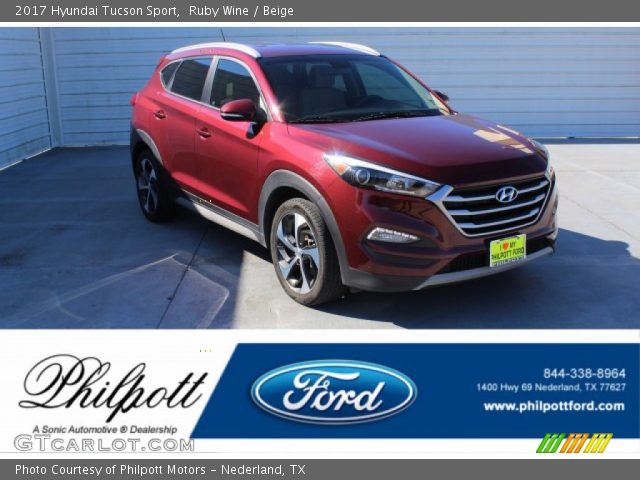 2017 Hyundai Tucson Sport in Ruby Wine