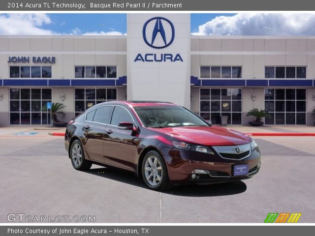 2014 Acura TL Technology in Basque Red Pearl II