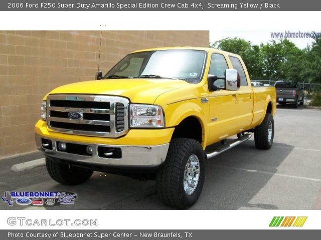 2006 Ford F250 Super Duty Amarillo Special Edition Crew Cab 4x4 in Screaming Yellow