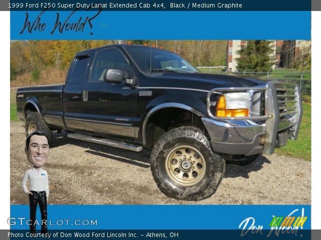 1999 Ford F250 Super Duty Lariat Extended Cab 4x4 in Black