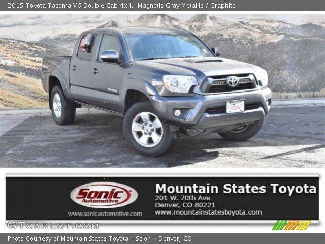 2015 Toyota Tacoma V6 Double Cab 4x4 in Magnetic Gray Metallic