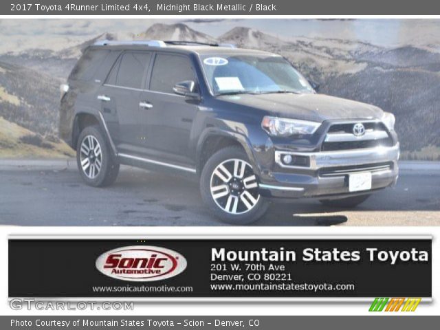 2017 Toyota 4Runner Limited 4x4 in Midnight Black Metallic