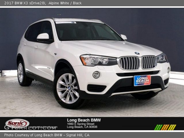 2017 BMW X3 sDrive28i in Alpine White