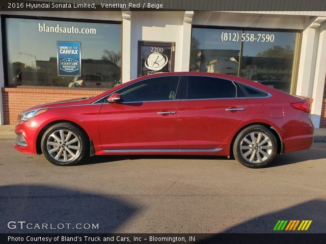 2016 Hyundai Sonata Limited in Venetian Red