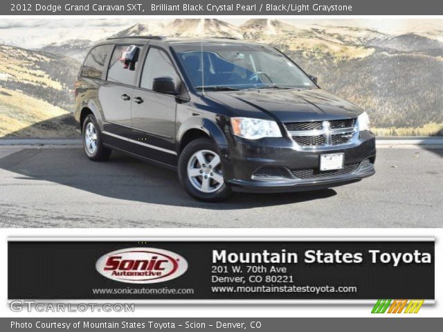 2012 Dodge Grand Caravan SXT in Brilliant Black Crystal Pearl