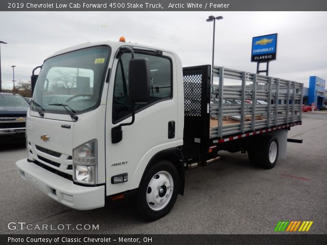 2019 Chevrolet Low Cab Forward 4500 Stake Truck in Arctic White