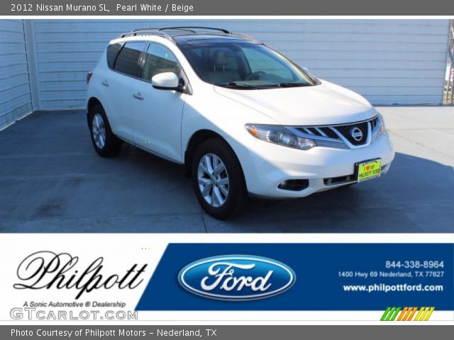 2012 Nissan Murano SL in Pearl White