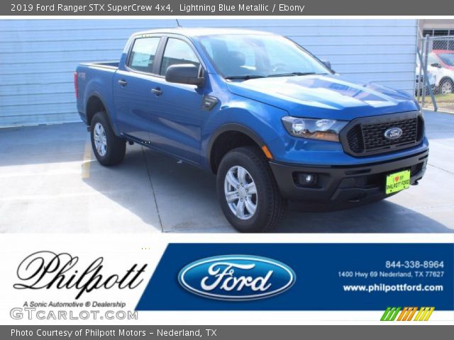 2019 Ford Ranger STX SuperCrew 4x4 in Lightning Blue Metallic