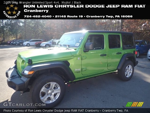 2020 Jeep Wrangler Unlimited Sport 4x4 in Mojito!
