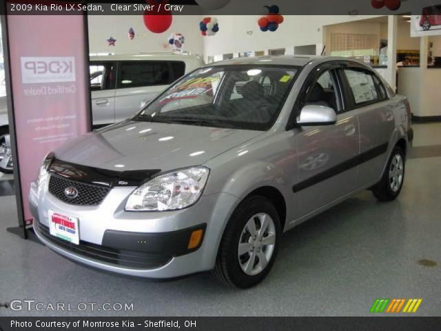 2009 Kia Rio LX Sedan in Clear Silver