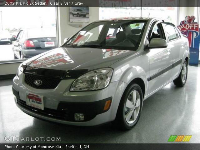 2009 Kia Rio SX Sedan in Clear Silver