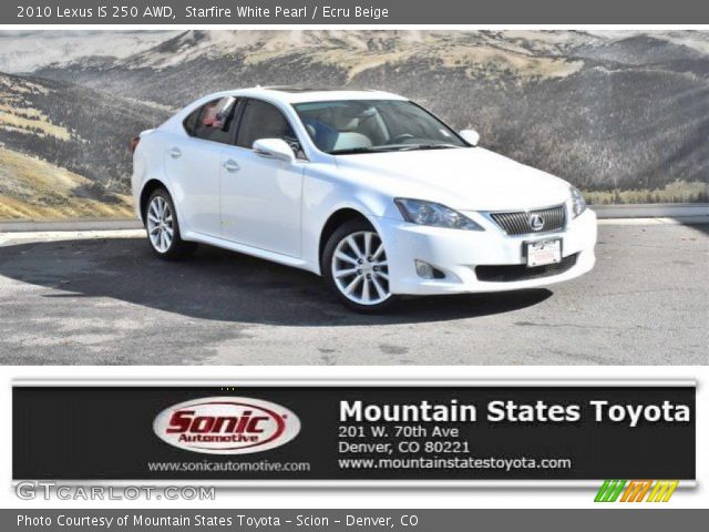 2010 Lexus IS 250 AWD in Starfire White Pearl