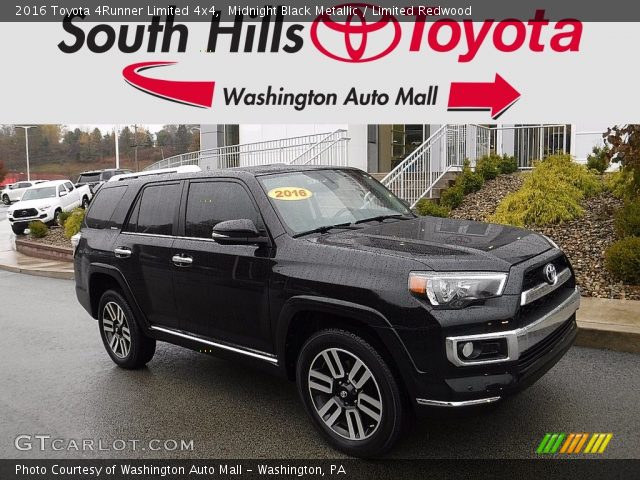 2016 Toyota 4Runner Limited 4x4 in Midnight Black Metallic