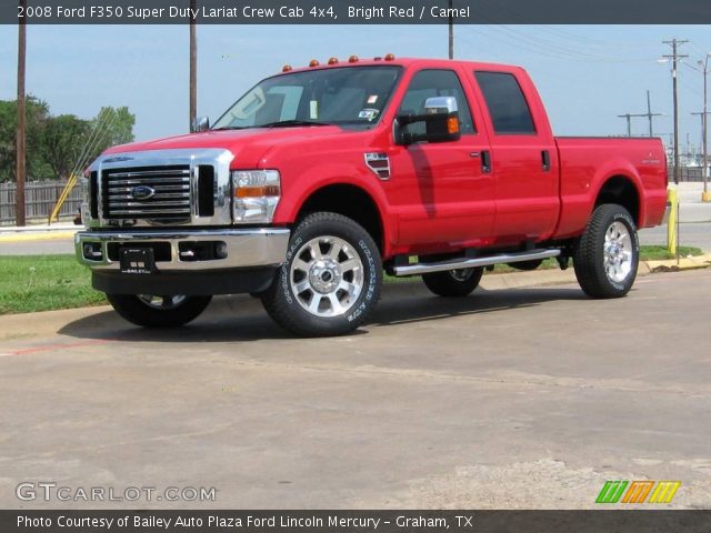 2008 Ford F350 Super Duty Lariat Crew Cab 4x4 in Bright Red