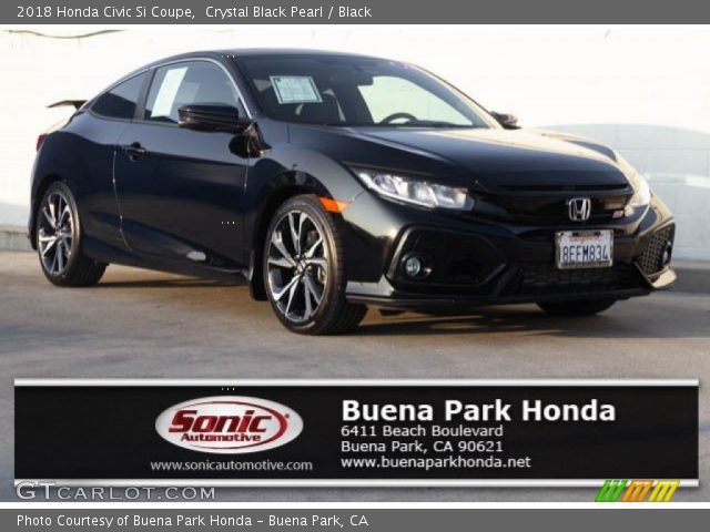 2018 Honda Civic Si Coupe in Crystal Black Pearl